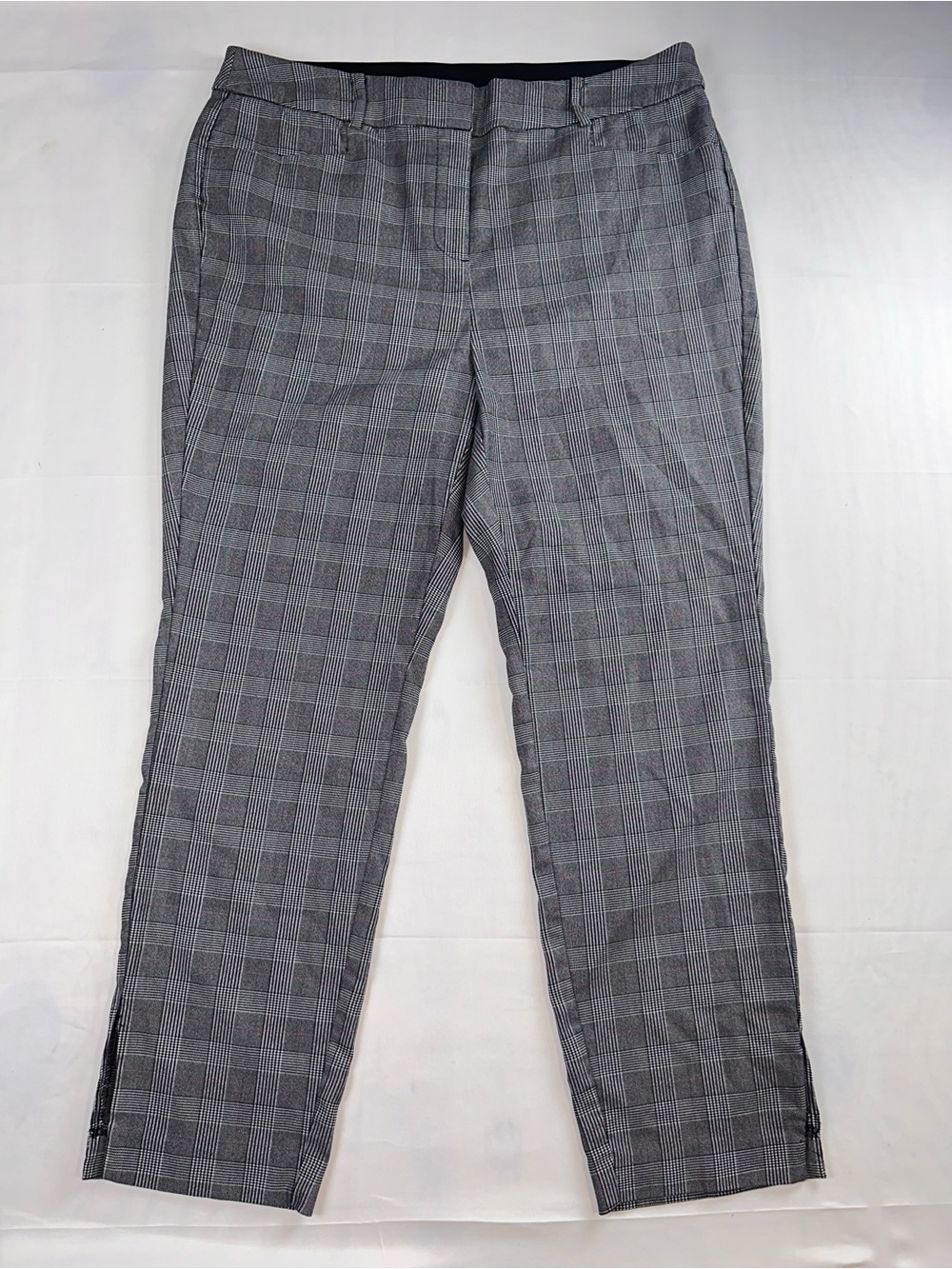 Lane Bryant Black, Pink & Gray Glen Plaid Women’s Dress Pants